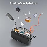 tomtoc Cable Organiser Bag Travel Pouch Water Resistant Tech Essentials view 8