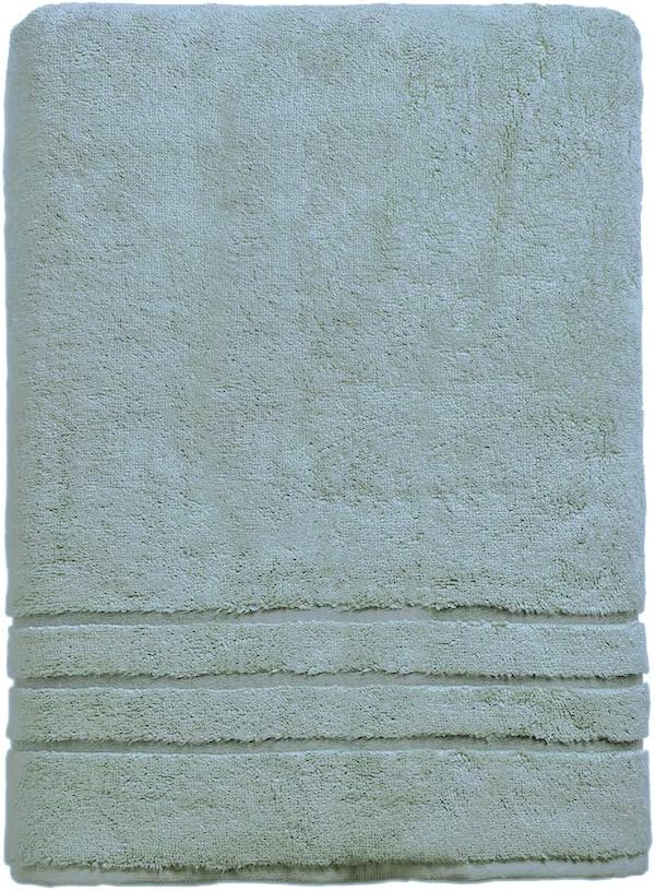 Cariloha 600 GSM Bamboo & Turkish Cotton Bath Sheet - Odor Resistant, Highly Absorbent - Includes 1 Towel - 1-Year Limited Quality Warranty - Ocean Mist: Kitchen & Dining