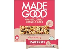 MADE GOOD MadeGood Strawberry Granola Bars (36 Count, 0.85oz Each) Contain Nutrients from Vegetables, Gluten Free