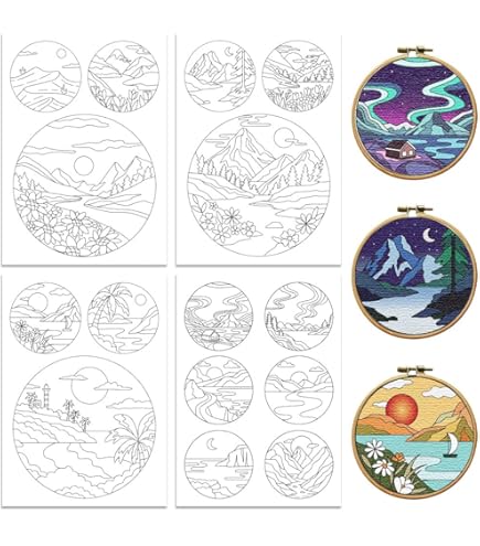 5 Ensembles De Stabilisateurs De Couture à La Main Stabilisateurs Solubles Dans L Eau Stabilisateurs De Broderie Fournitures De Broderie