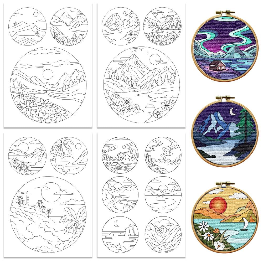 Peacoblue Water Soluble Embroidery Patterns for