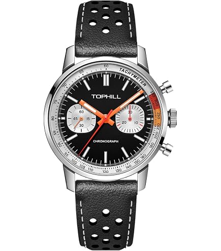 Amazon.com: Sugess Chrono Hertiage SUCHP007Z Brown Racing Leather