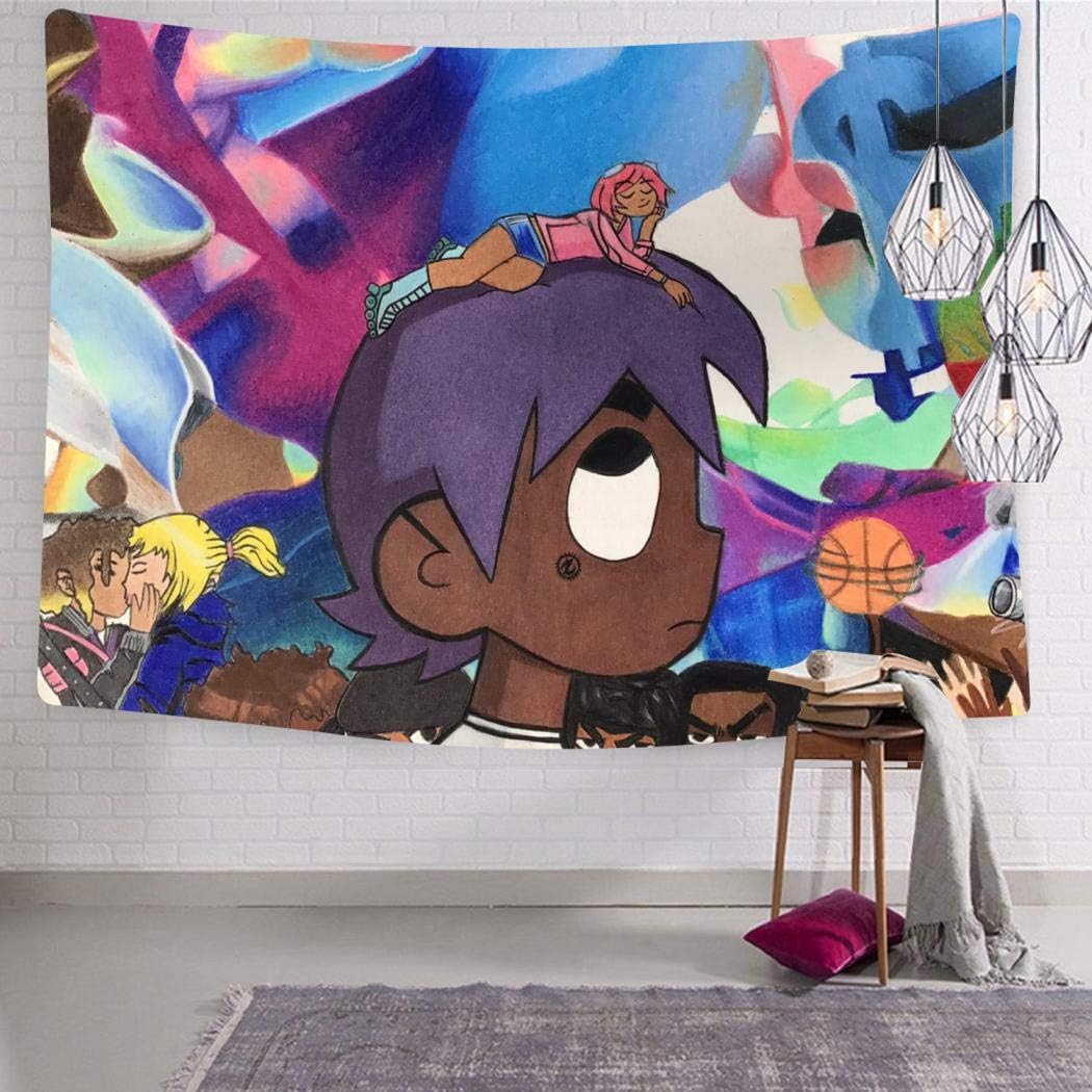 PPKIBYY2 Lil-Uzi Vert Tapestry Wall Hanging Tapestries 3D Printing Blanket Wall Art for Living Room Bedroom Home Decor