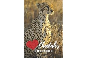 Cheetah Notebook: cute cheetahs gift for young kids that love big cats and nature (blank lined notebook) cheetah diary, notepad book for girls / best ... / journal for journaling / cheetah journal