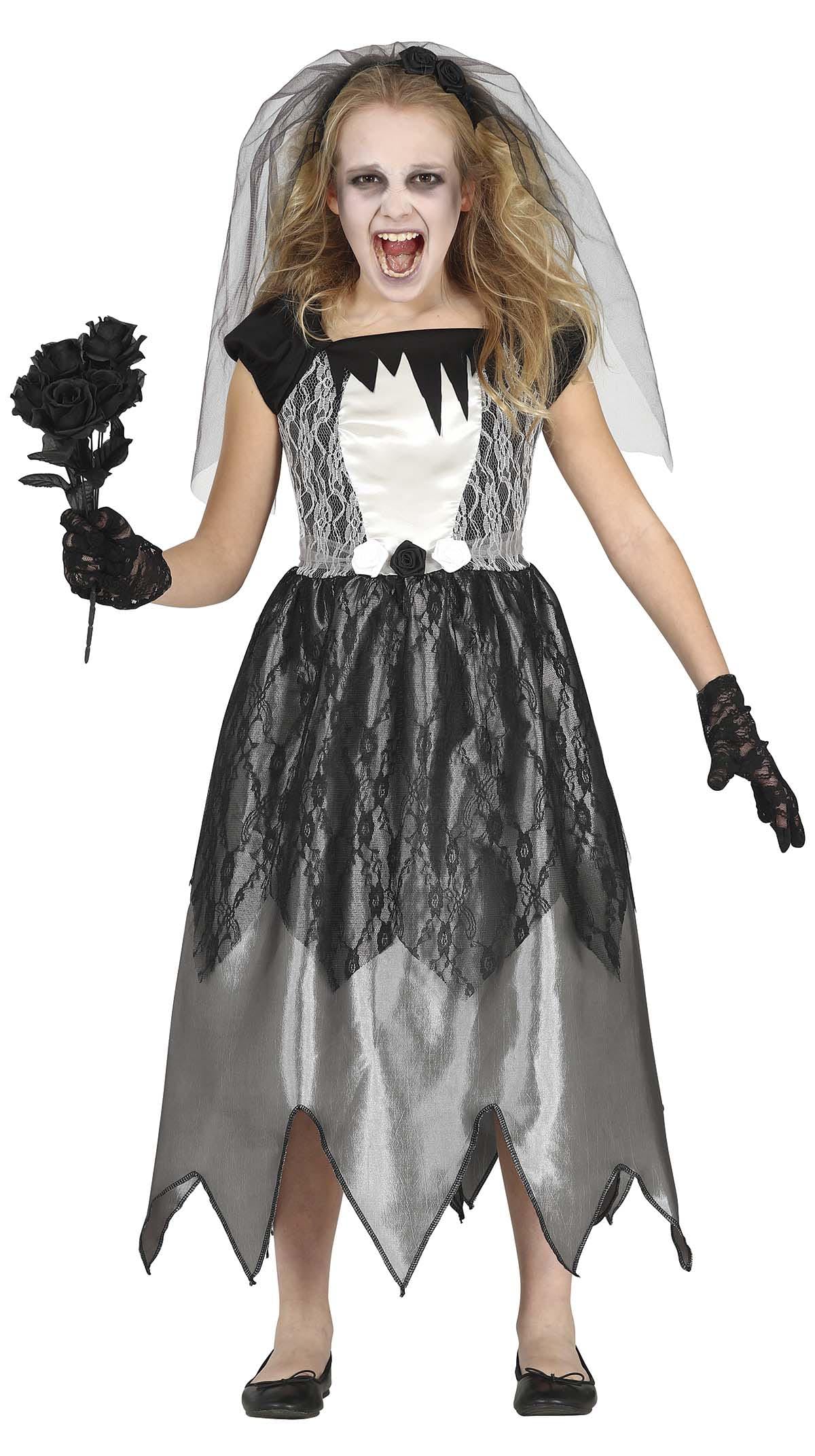 FIESTAS GUIRCA Ghost Bride Fancy Dress Costume for Girls 5-6 Years — image 1