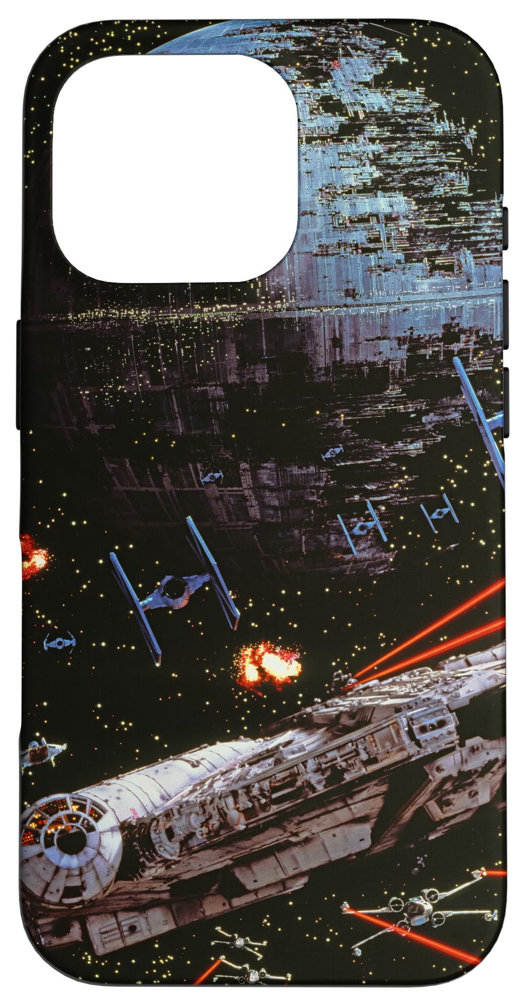 Star Wars Return of the Jedi Death Star II Battle Black Case for iPhone 16 Pro