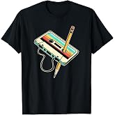 80s 90s Retro Party Costume Nostalgia Cassette T-Shirt