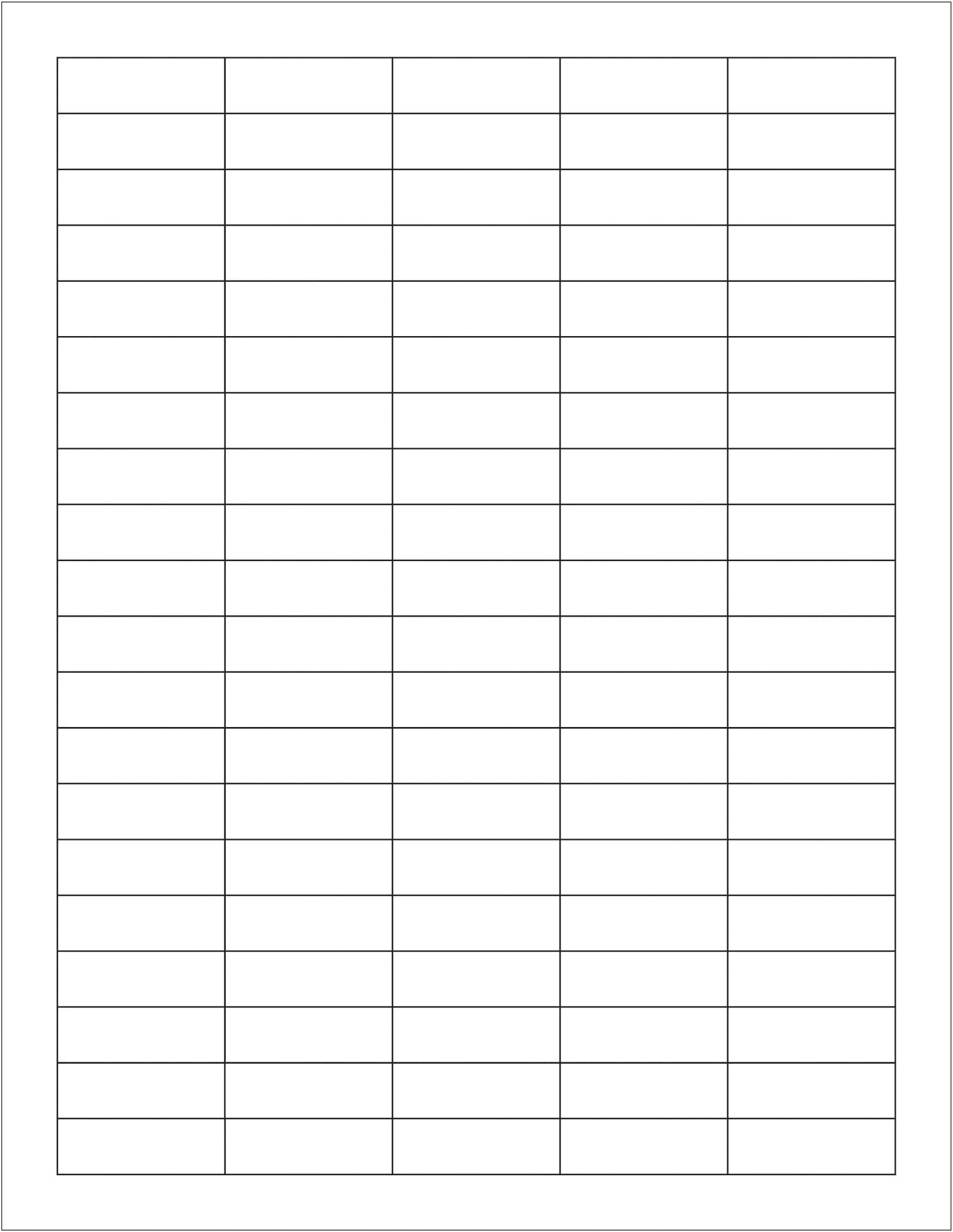 Rectangle Laser Labels/Stickers, 1 1/2" x 1/2", White, (10000 Labels Per Case)