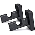 TOBWOLF 2PCS Hockey Stick Display Case, Hockey Stick Hanger Holder, Wall Mount Hockey Stick Horizontal Rack, Hockey Stick Bra