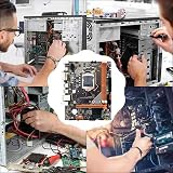 Lodokdre B75 Desktop Motherboard M.2 NVME LGA 1155 DDR3 for i3 i5 CPU Cable view 6