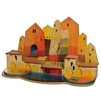 Rosina Wachtmeister Miniature Cat Wooden Display House Nel Porto