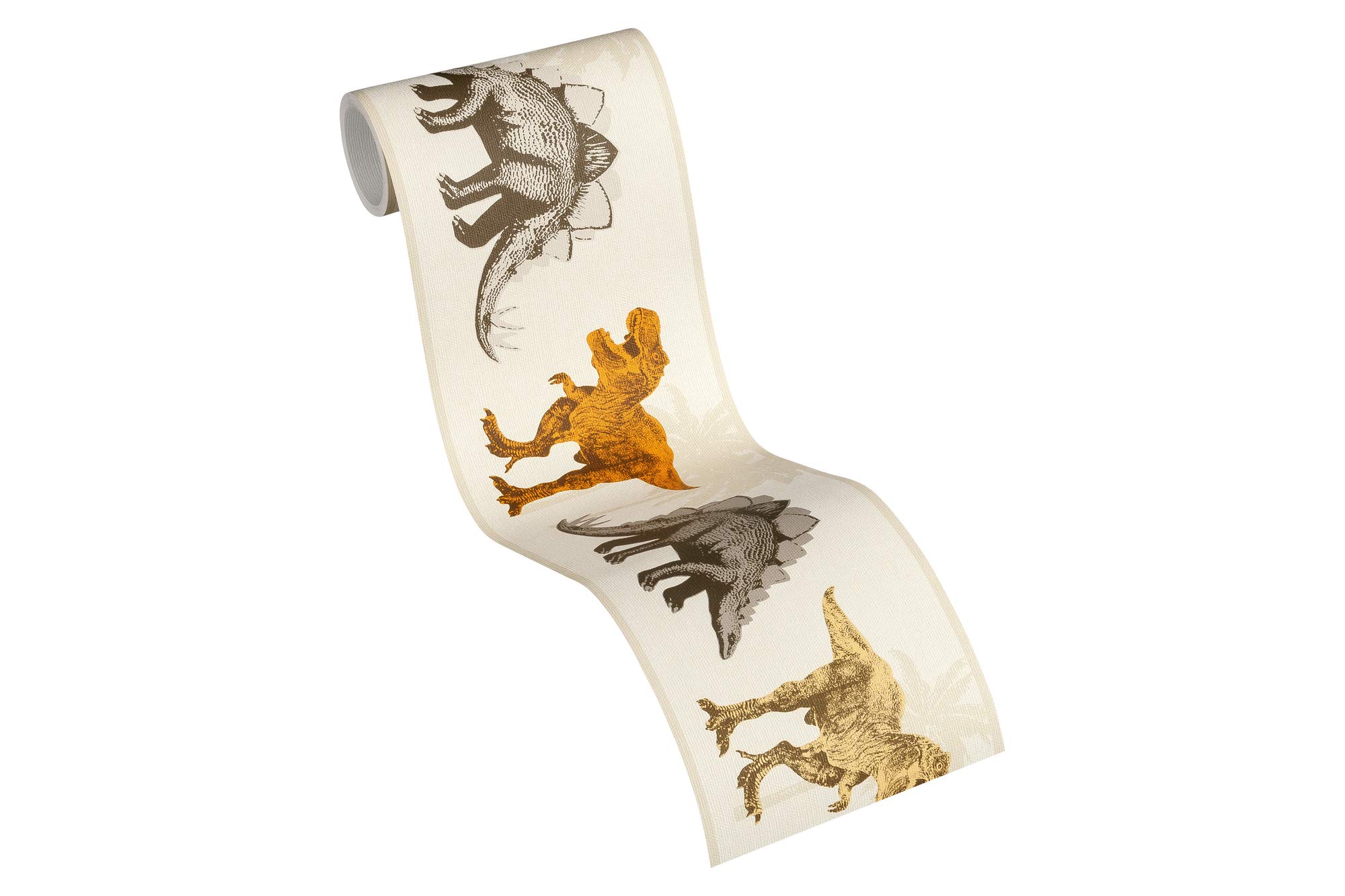 A.S. Création Kids Wallpaper Border Little Stars Non-Woven Wallpaper 5.00 m x 0.13 m Beige Orange Made in Germany by Livingwalls 358362 35836-2