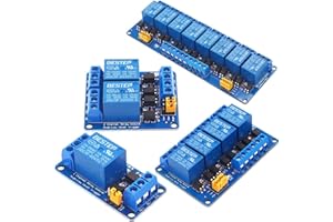 HEINE 3V 1/2/4/8 Channel Relay Module - High & Low Level Trigger, Dual Optocoupler Isolation (3V, 4 Channel)