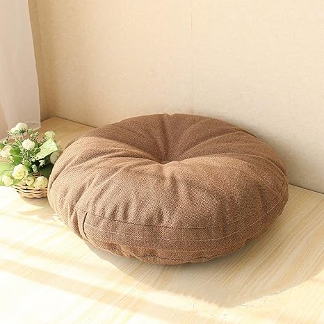 Cojín de asiento redondo grueso, Almohada de soporte de cintura, Cojín