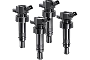 MOTOREVO 4PCS Ignition Coil Pack Compatible with L4 1.6L 2012 2013 2014 2015 2016 2017 2018 2019 Kia Rio Soul, Hyundai Accent 2012-2021 1.6L, Veloster 2012-2017 1.6L, Replace UF652 C1803 273012B100