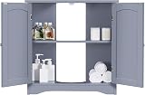 Yaheetech Under Sink Cabinet Freestanding 60x30x60 cm Gray view 7