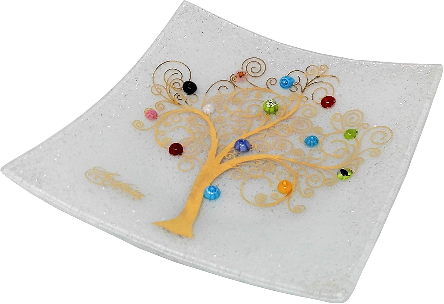 Sospiri Venezia Murano Glass Decorative Dish, Handcrafted Decorative Bowls for Home Decor Centerpiece Tray, Key Bowl - Image 3