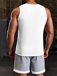 Runcati Men's Workout Tank Tops Sleeveless Ribbed