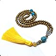 ALBATROSART Hematite Beaded Collection- Worry Beads Prayer Beads Tesbih Tasbih Tasbeeh Misbaha Masbaha Subha Sebha Sibha Rosary (6 mm 99 Small Beads Yellow Hematite)