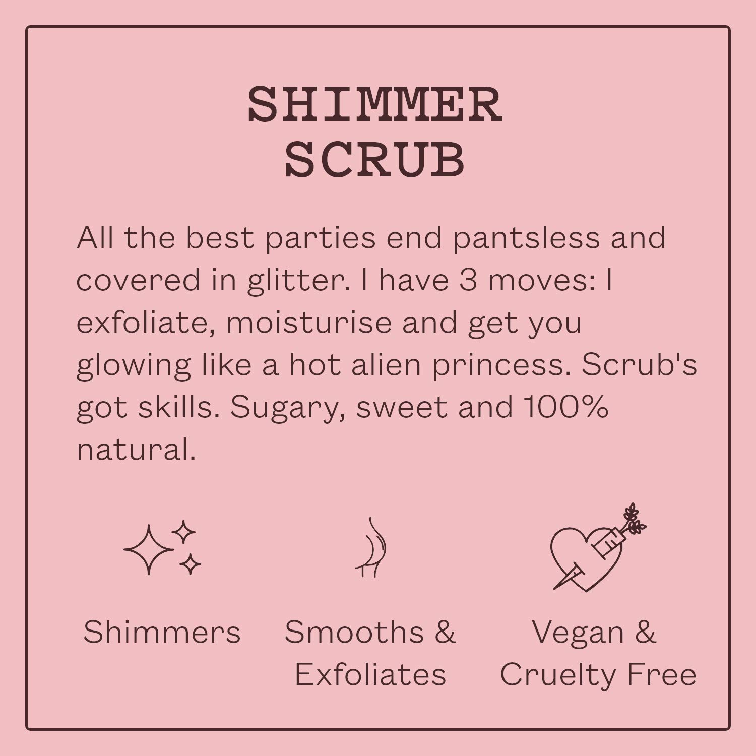 Frank Body Shimmer Scrub | Natural & Cruelty Free Exfoliating Sugar Body Scrub | Gives Your Skin A Natural Shimmery Glow | Hydrating Vegan Skin Care | Sugar & Salt Body Scrub | 1ct, 220g - 7.76oz: Premium Beauty