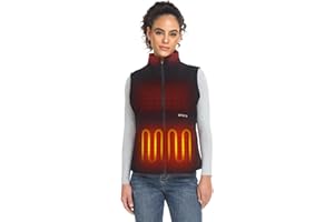 ORORO Women's Heated Vest with USB-C Rechargeable Battery, PrimaLoft Insulated Heated Golf Vest for Outdoors