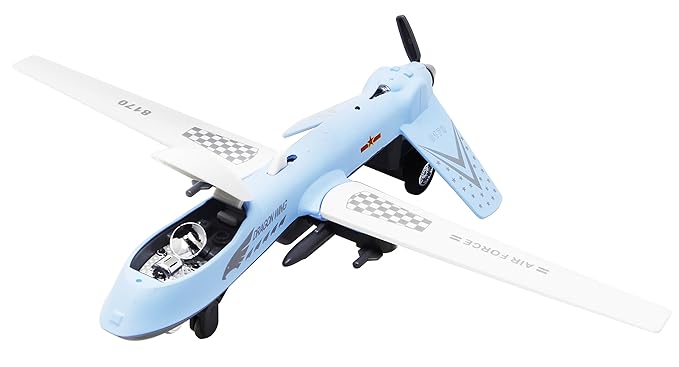 Fusine Sonic Dragon Wing Die Cast Metal Unmanned Combat Aircraft (Blue)