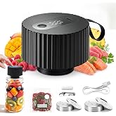 Mason Jar Vacuum Sealer Kit, Electric Sealer for Wide &amp; Regular Mason Jars | Portable Vacuum Sealer for Jars, Birthday Gift for Her, Gifts for Mom, Grandma