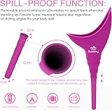 Sunany Female Urination Device Reusable Silicone Urinal Pee Funnel view 2