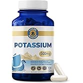 Vykee Nutrition Potassium Citrate Capsules - Supplements for Electrolyte Balance, Muscle & Heart Health - Vegan, Non-GMO, Gluten Free - 500 mg, 120 Count