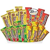 Pulparindo Mexican Candy snack Mix Flavors: Tamarind, Hot, Mango, Watermelon and Chamoy Assortment Of De la Rosa Candies (Tamarind,Watermelon,XtraSpicy,Mango, 20 count)
