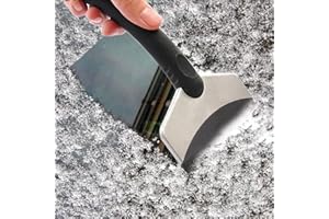 1PC Car Windshield Ice Scraper Durable Metal Blade Ergonomic Handle for Snow and Ice Removal Window Cleaning All Car Surfaces