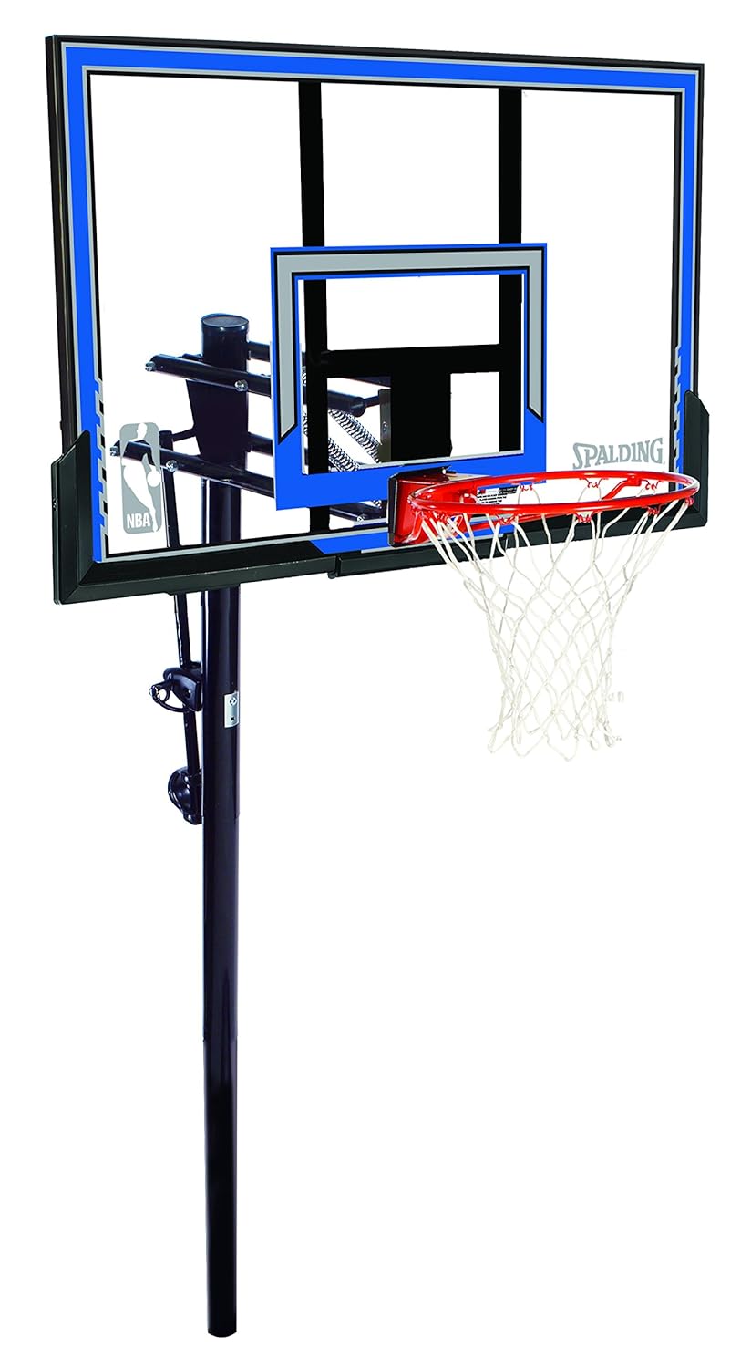 Spalding NBA InGround Basketball System 50" Polycarbonate Backboard