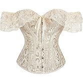Alivila.Y Fashion Womens Vintage Sexy Removable Spaghetti Strap Bowknot Corset