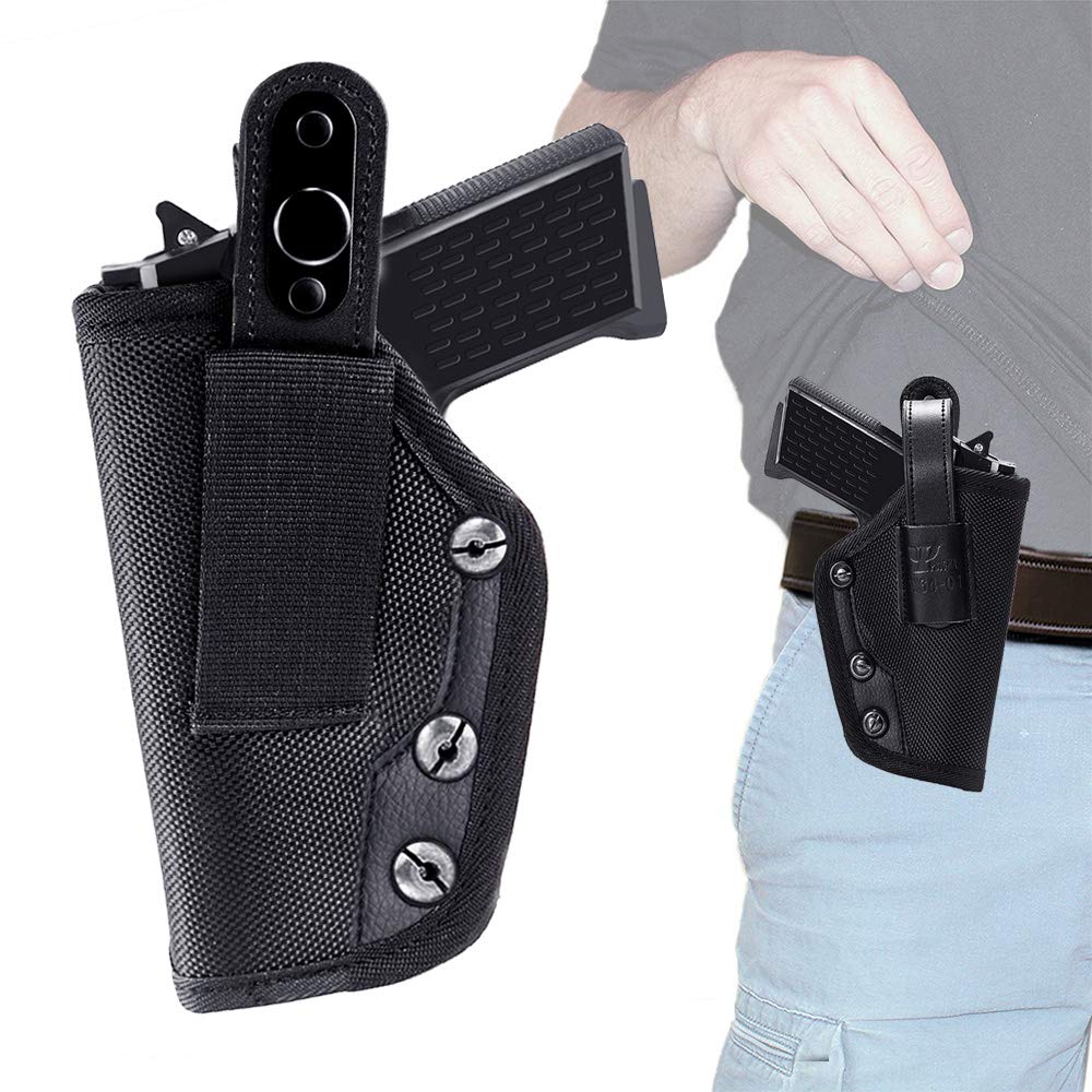 LATIT OWB Holster, Concealed Carry, Removable Thumb Strap, Right Handed Use Only, Outside The Waistband Belt Holster