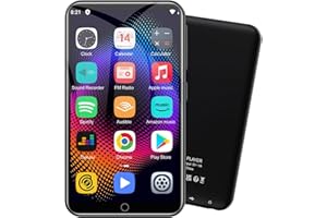 ZAQE MP3 Player with Bluetooth and WiFi, 80GB Storage& Android OS, 4" Touch Screen Spotify Music&Video Player, Built-in Speaker, FM Radio, MP4 Player for Kids