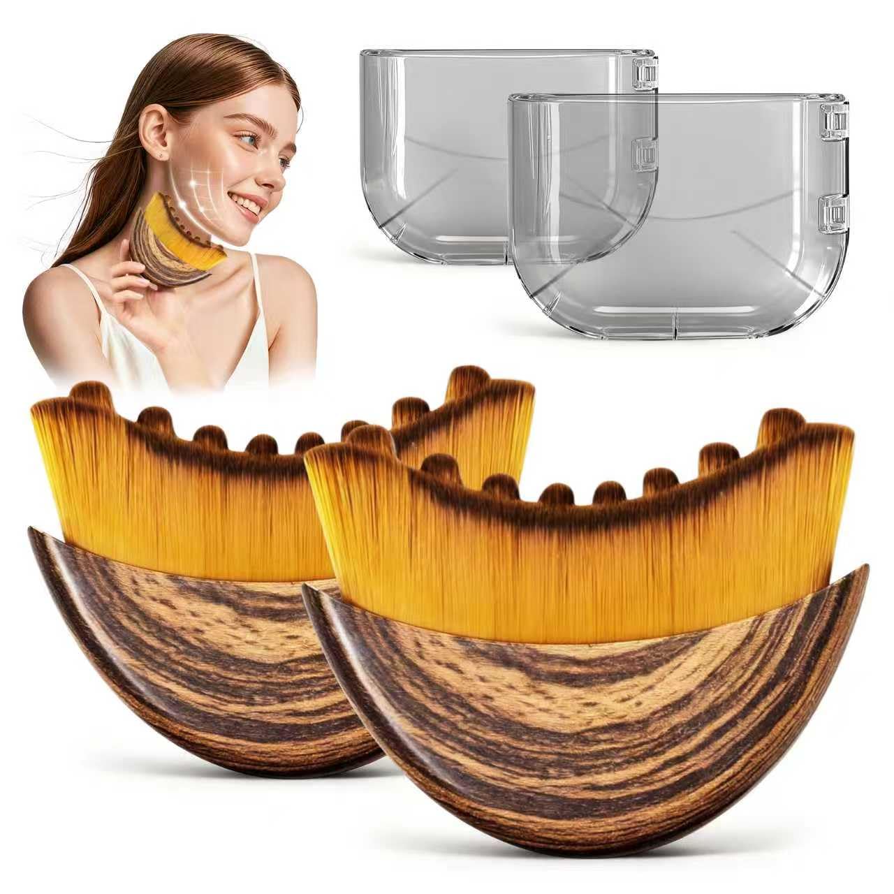 Photo 1 of 1 PIECE** 2025 New Lymphatic Contour Face Brush, Lymphatic Drainage Massager for Face, Chin & Jawline Sculpting, Ergonomically Designed to Fit The Skin Precisely and Relieve Fatigue