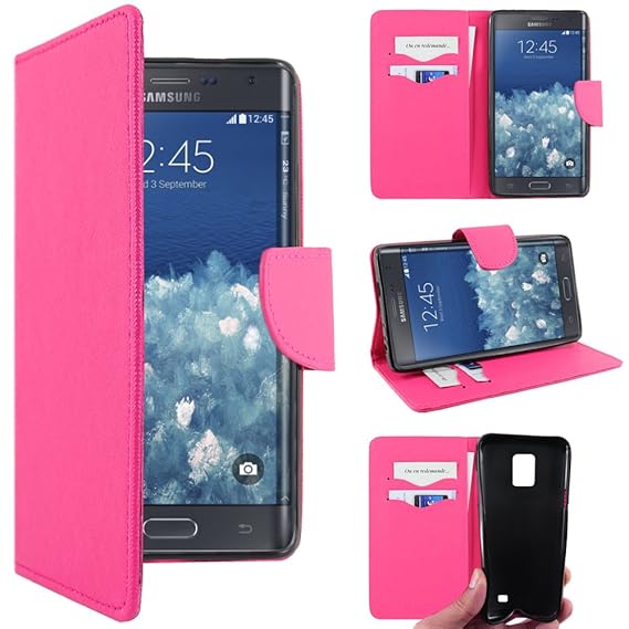 ebestStar - compatibel Samsung Galaxy Note Edge Hülle SM-N915F Kunstleder Wallet Case Handyhülle [PU Leder], Kartenfächern, S