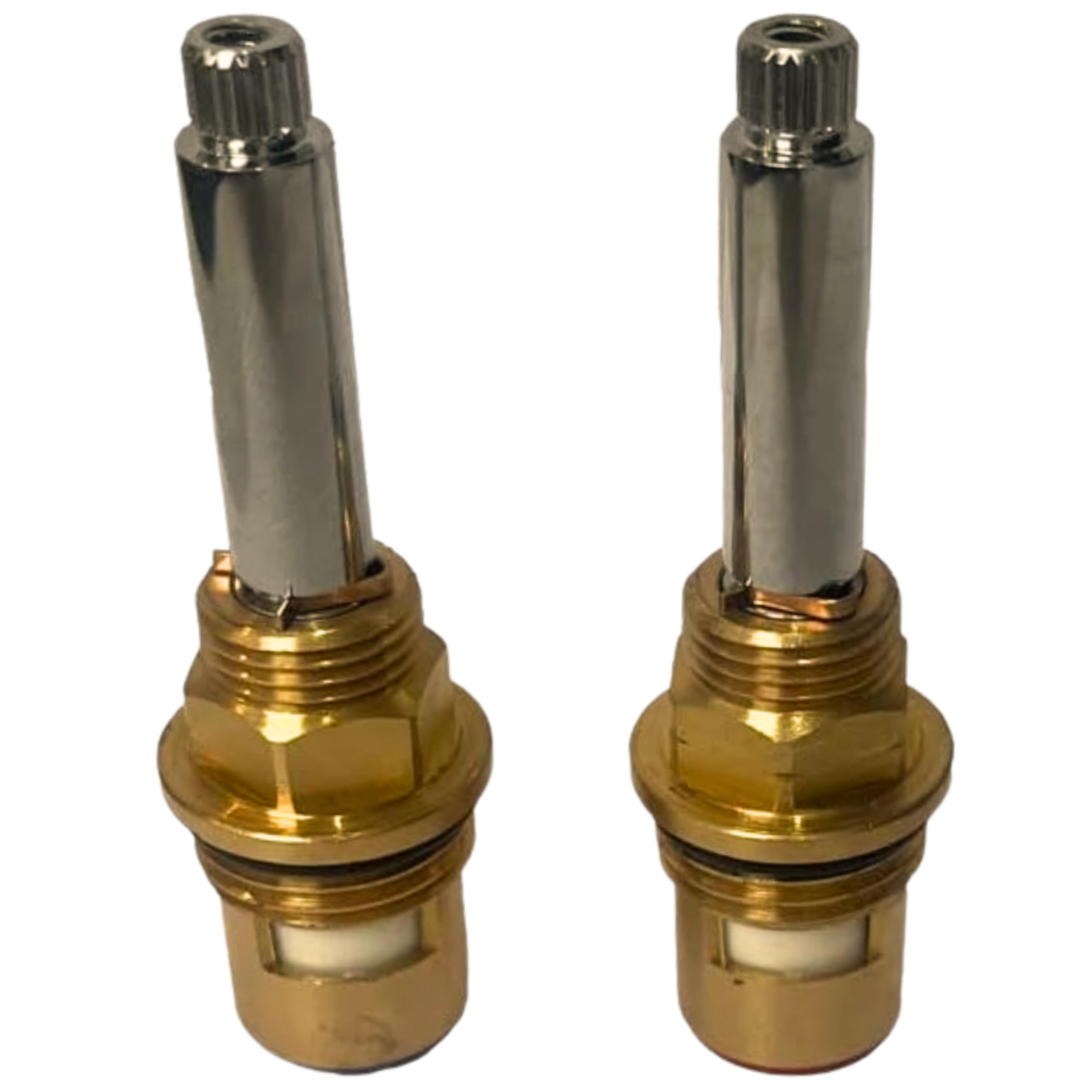 TC205 Mixer Tap Cartridge Replacement Tap Valves for Bristan 1901 Bridge, High Neck and Easy Fit 1/2" 7.6mm x 20 Spline, 77mm Total Spline Length Ceramic Tap Spares Repair Kit Gland Hot and Cold