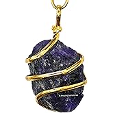 Amazing Gemstone Raw Crystal Necklace for Women - Premium Raw Healing Crystals for Gifts for Mom, Mothers, Teen Girls and Girlfriend