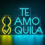 NINSNINT Teamo Tequila Neon Sign, Letter Neon Signs
