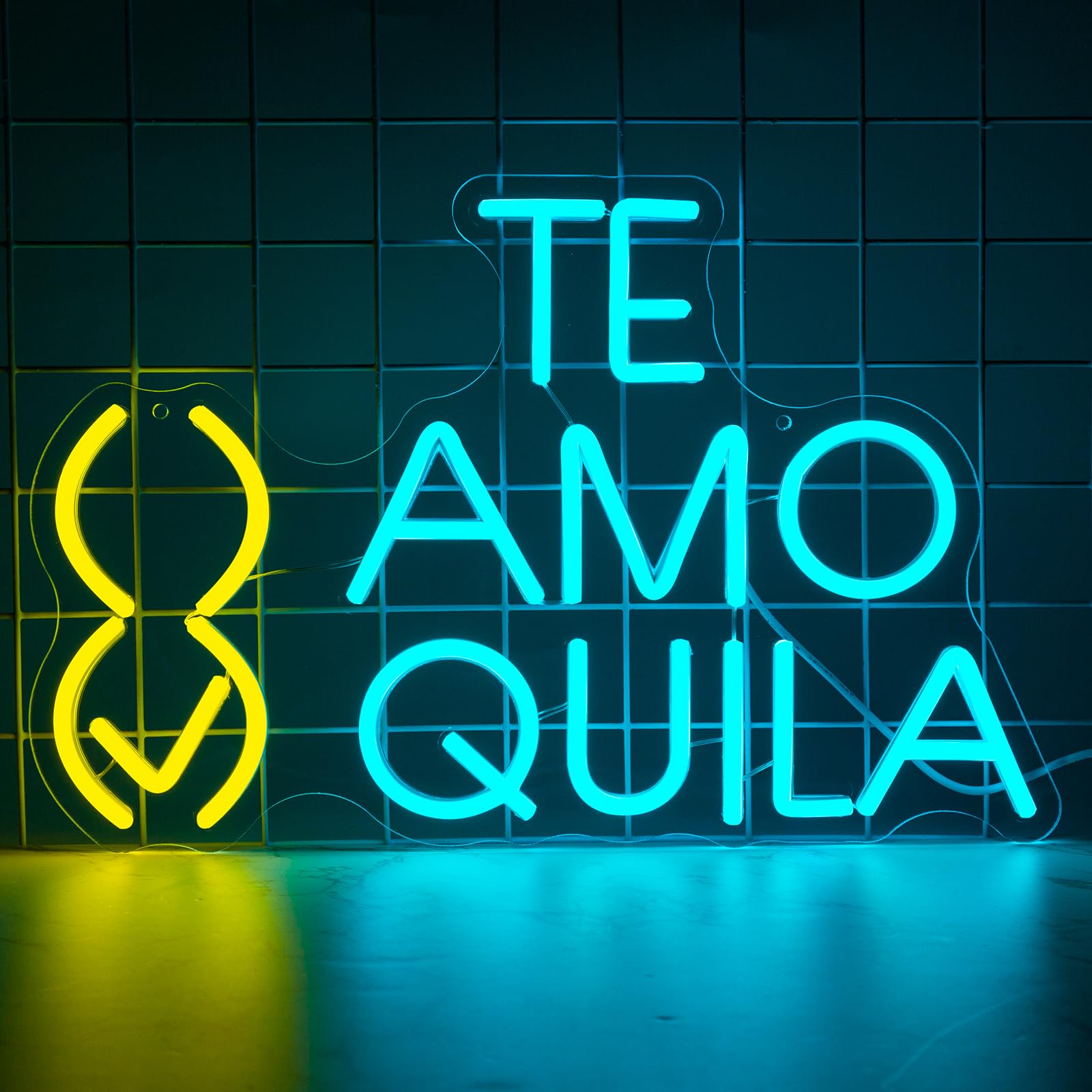 NINSNINT Teamo Tequila Neon Sign, Letter Neon Signs