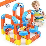 EUCOCO 150 PCS Track Fusion Toy Cube Track Set 3D Layout for Kids 4-12 view 1