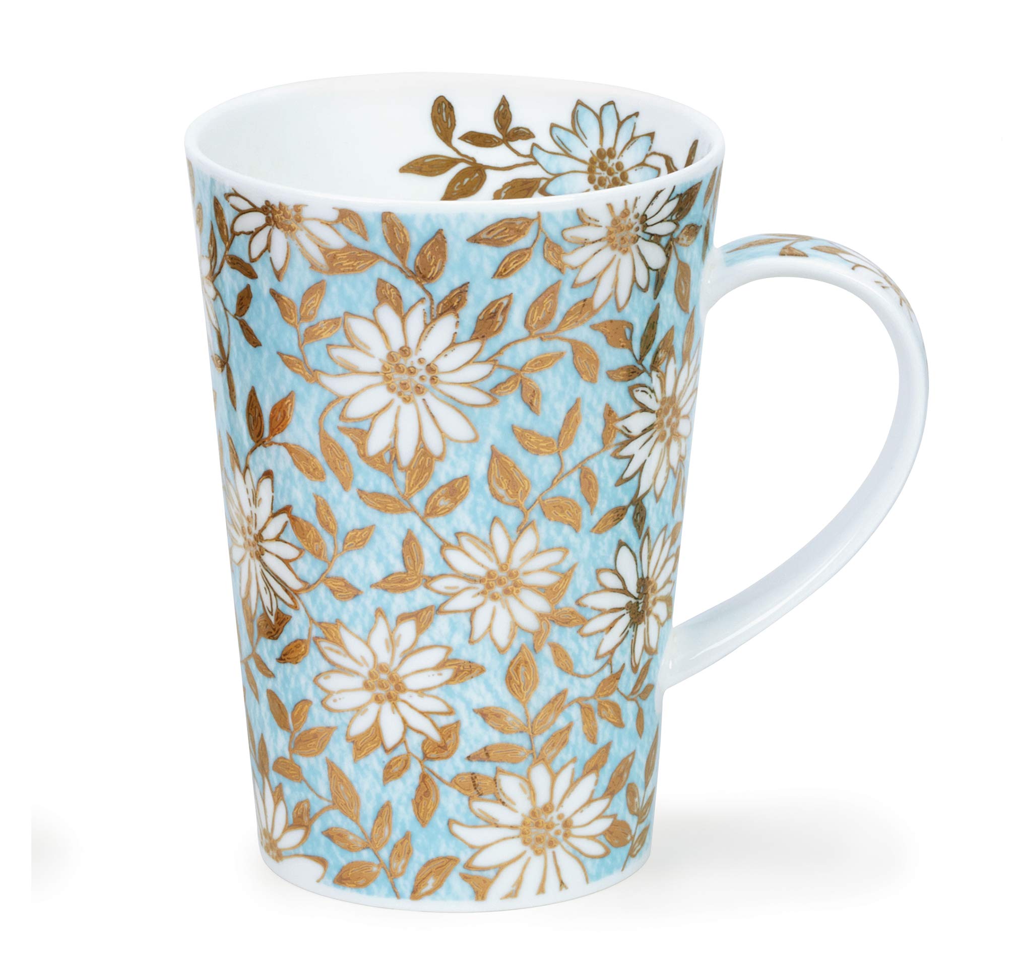 Dunoon Fine Bone China Mug Shetland Shape Made in England (Aqua)