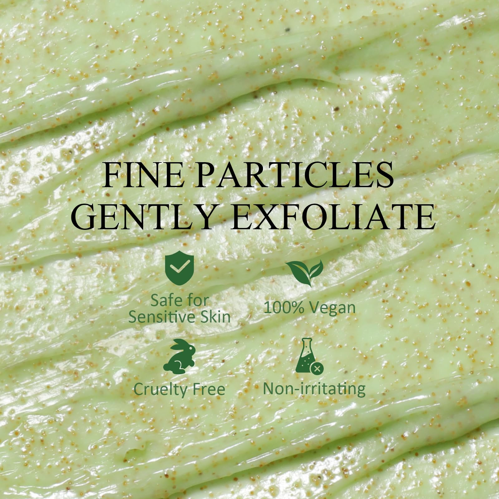 Underarm Detox Scrub, Armpit Detox Green Tea, Mint and Tea Tree Body Deodorant, Natural Dark Armpit Remover for Odors Eliminating and Exfoliating, also for Whole Body & Sensitive Skin, Unisex 8.11 Oz