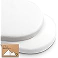 2-Pack Baby Bassinet Sheets Girl, Boy - Viscose Derived from Bamboo Fitted Bassinet Sheets Compatible with Halo Bassinest Swivel Sleeper,Baby Delight,Graco Bedside Bassinet Mattress Sheet(Soft White)