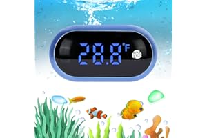 ZUOLUN Aquarium Thermometer Digital - Fish Tank Thermometer, LED Fish Tank Thermometer with Touch Screen, Digital Fish Tank Thermometer with High Precision Sensor for Glass Containers, Turtle Tank, Aquariums