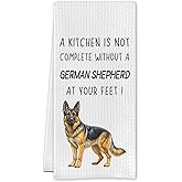 Cilri German Shepherd Kitchen Towels,Funny German Shepherd Hand Towels,German Shepherd Dish Towels,German Shepherd Gifts,German Shepherd Gifts for Women,16 X 24 Inches
