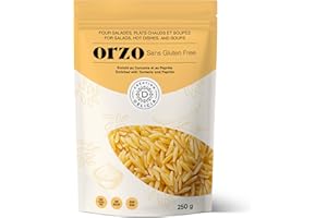 CRÉATION DELICIA Gluten Free Orzo Pasta (Original, 4 x 250g) | High Protein Pasta Made from Rice Flour, Potato & Tapioca Star
