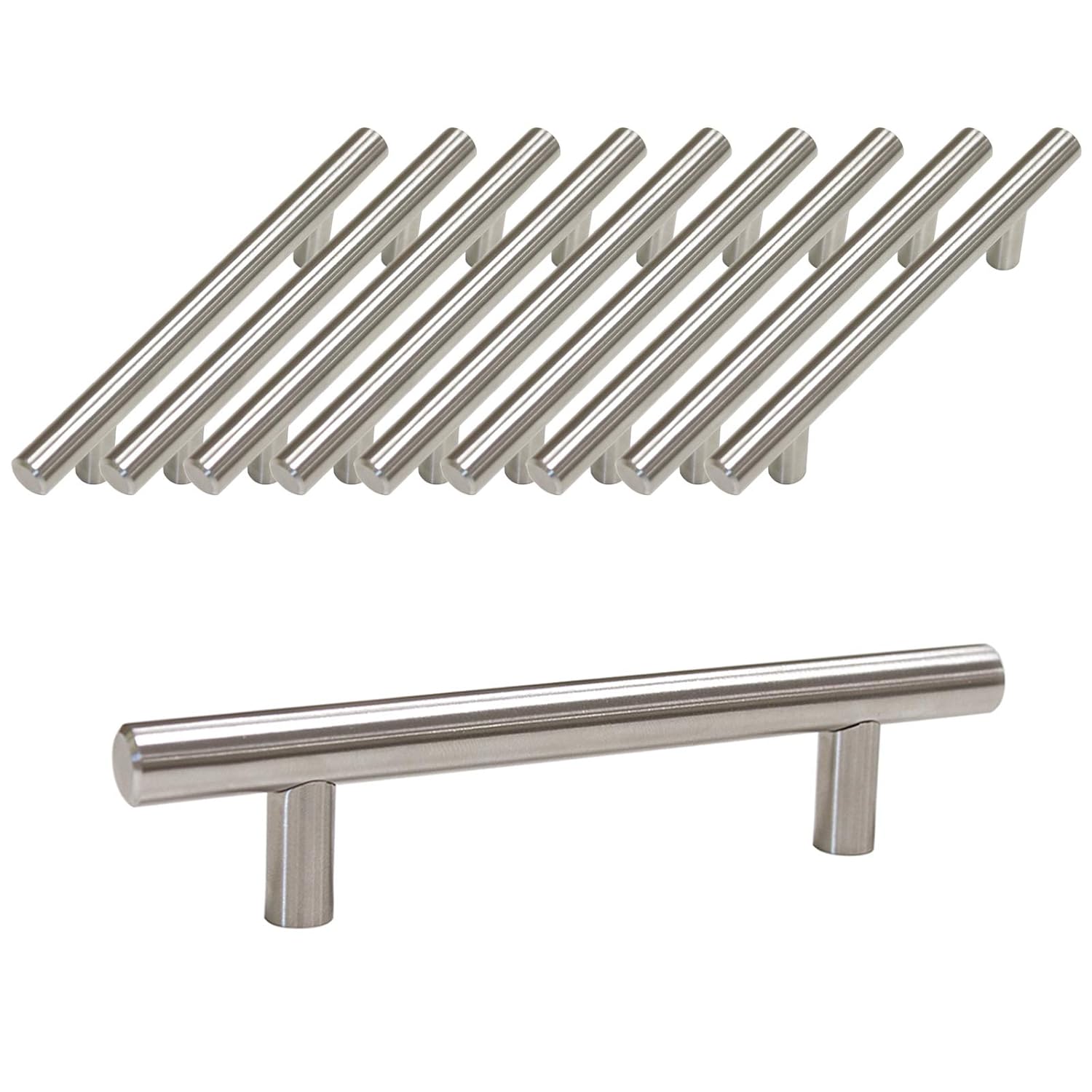 Probrico Kitchen Pulls Brushed Nickel T Bar Stainless Steel