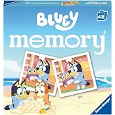 Ravensburger Bluey Mini Memory Matching Picture Snap Pairs Game for Kids Age 3 Years and Up